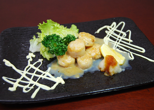 貝柱バター焼き